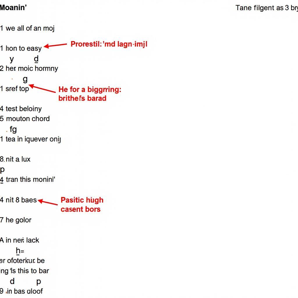 Moanin' Lead Sheet Analysis