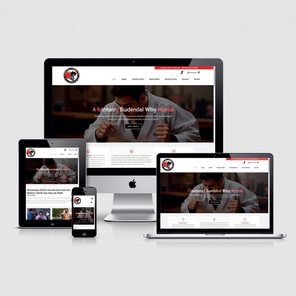 Mobile Responsive Martial Arts Website Design