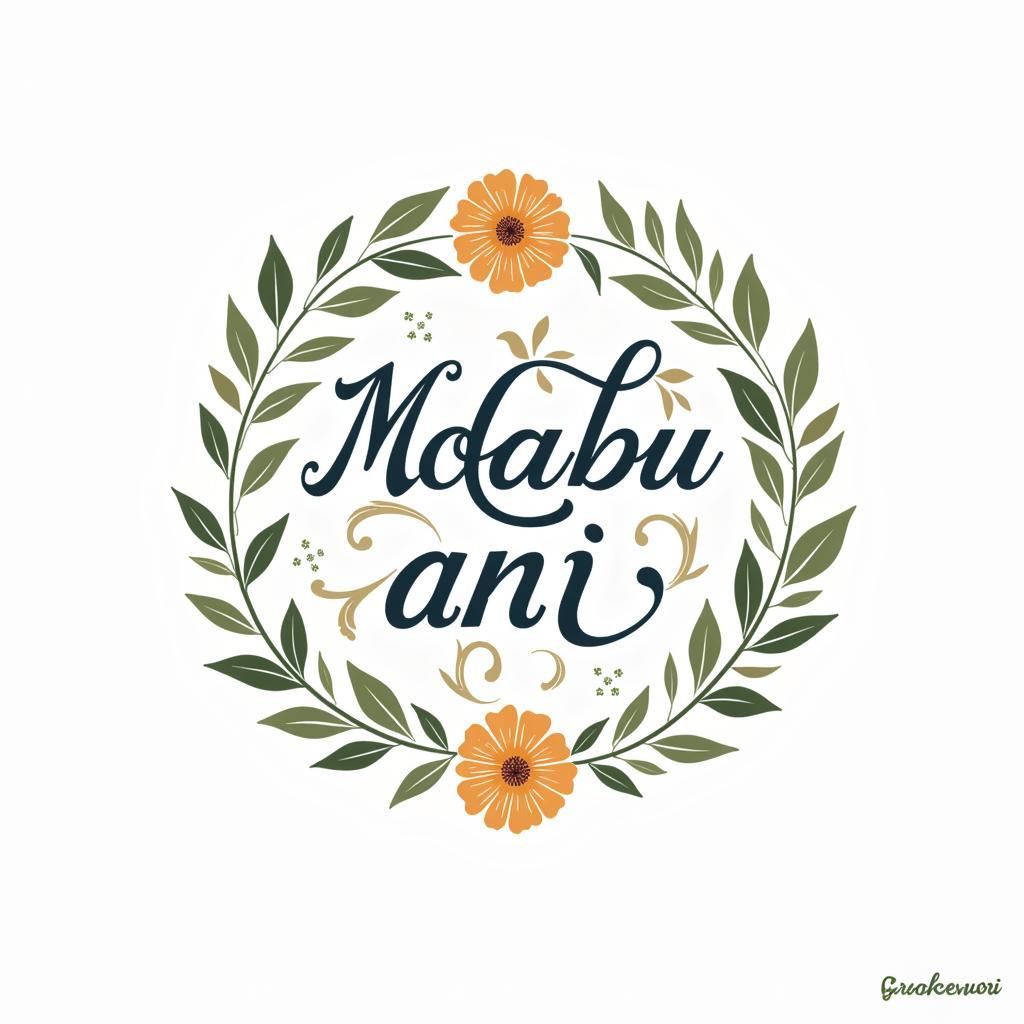 Modeh Ani Calligraphy Digital Design