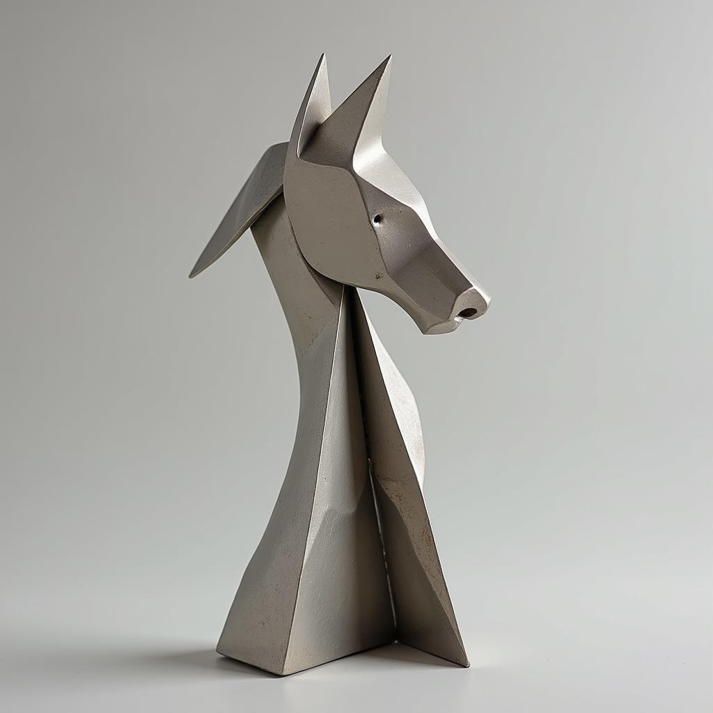 Modern Abstract Chess Piece Sculpture