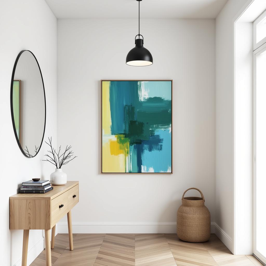 Modern Abstract Wall Art for Entryway