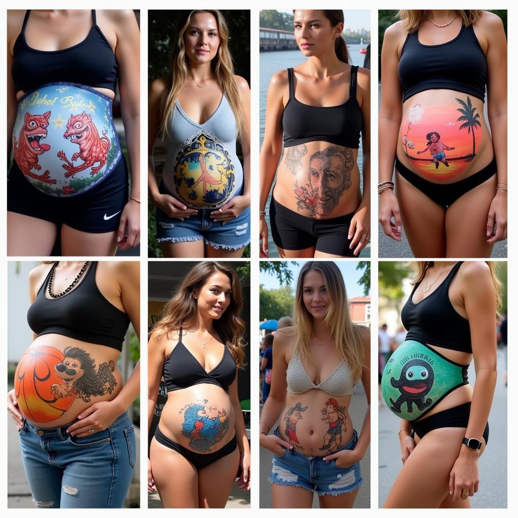 Modern Art Belly Expressions: Pregnancy and Beyond