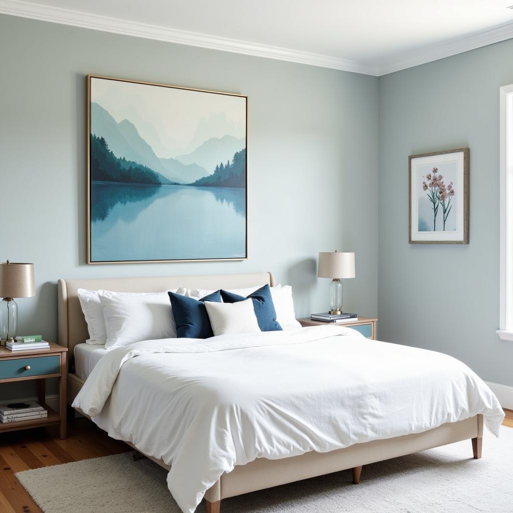 Modern Bedroom Wall Art: Size and Placement Considerations