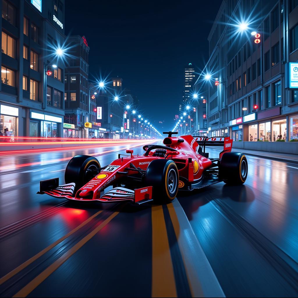 Modern Car Racing Digital Art