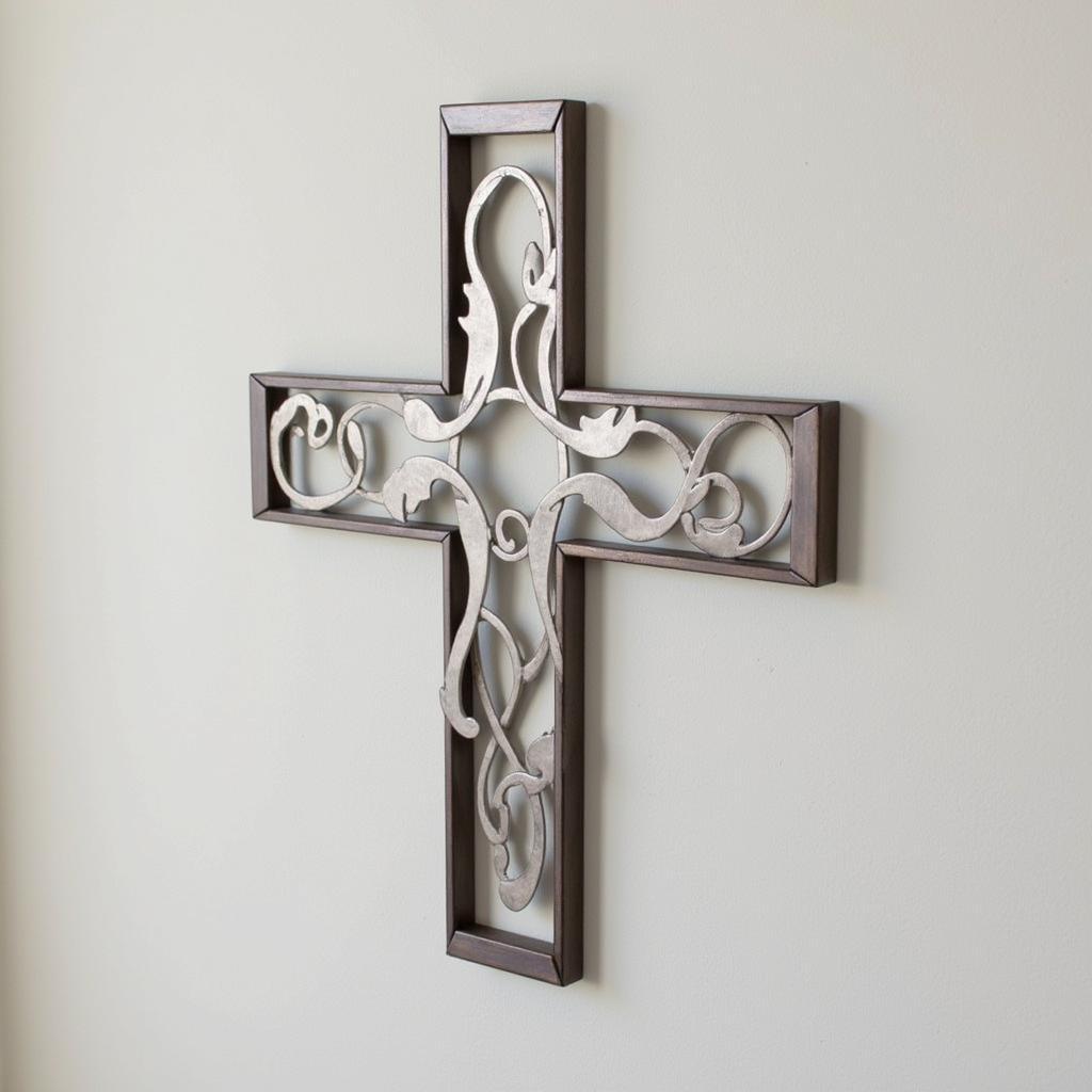 Modern Christian metal wall art