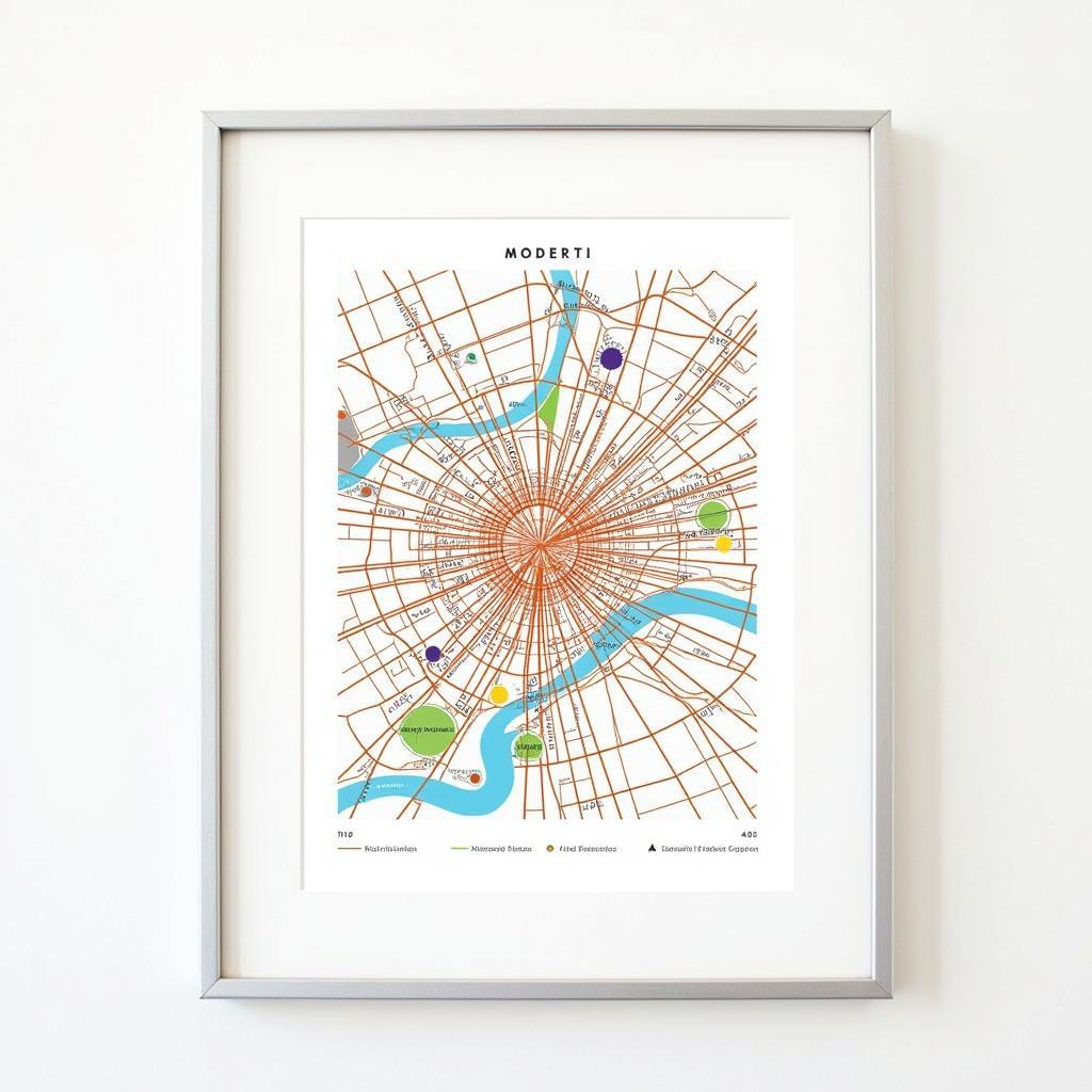 Modern City Map Print