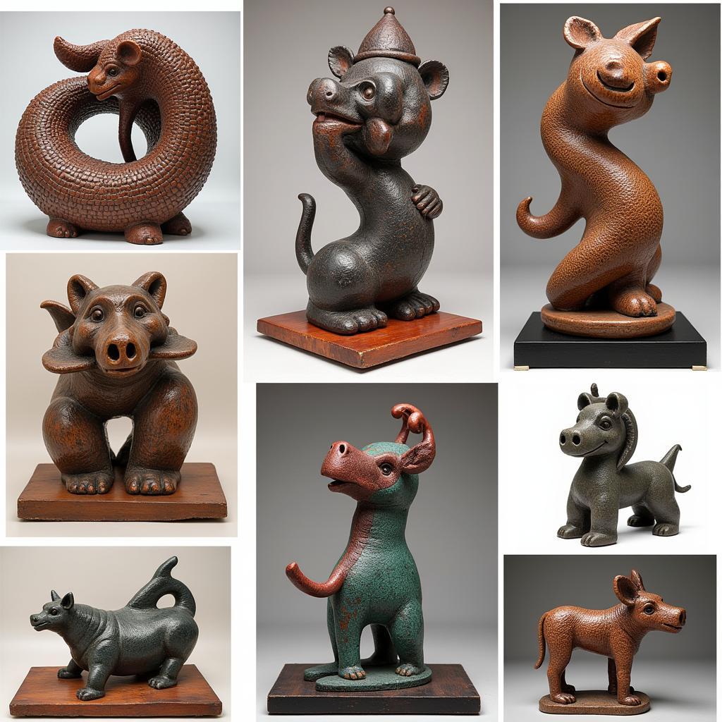 Modern Dhokra Art Sculptures: Showcasing contemporary Dhokra artworks, featuring innovative designs and unique interpretations of traditional motifs.