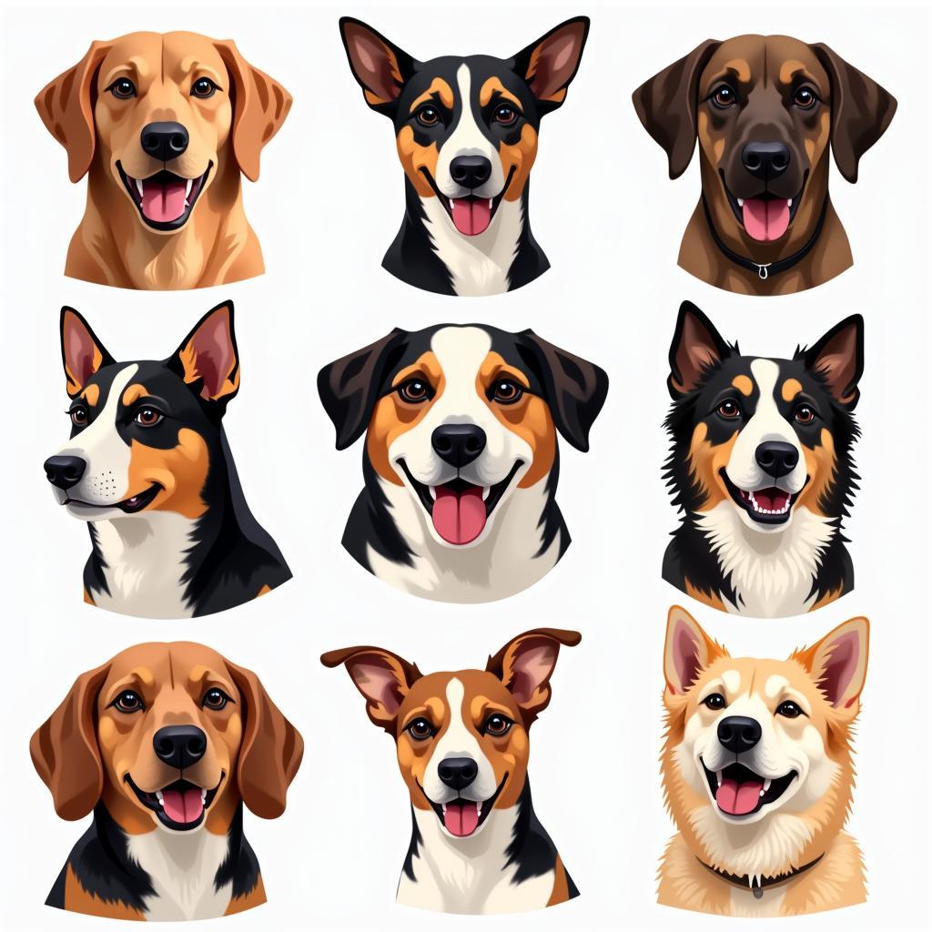 Modern Dog Breed Art Styles