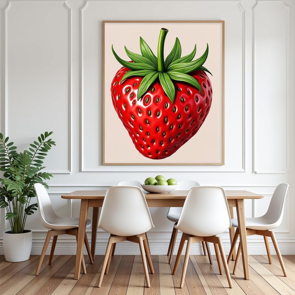 Modern Farmhouse Wall Art in a Dining Room