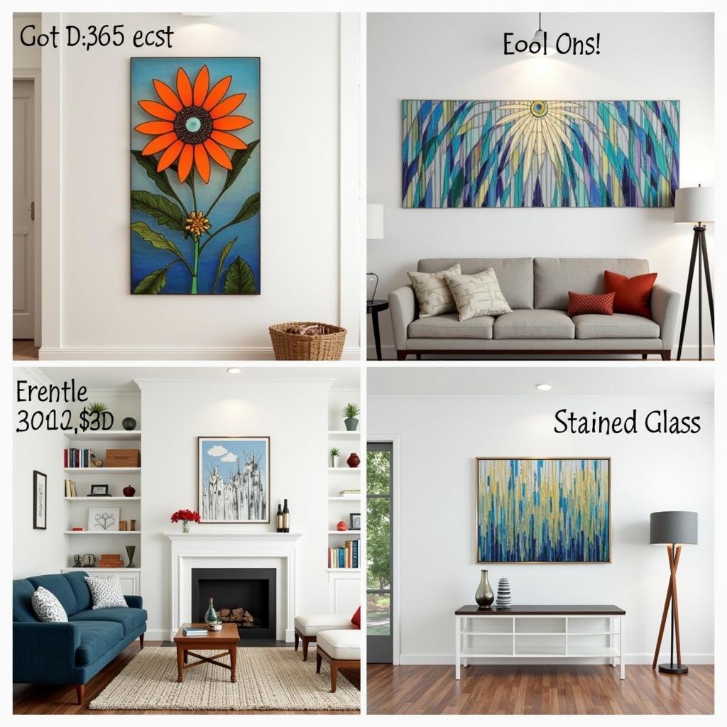 Modern Glass Wall Art Styles for Living Room