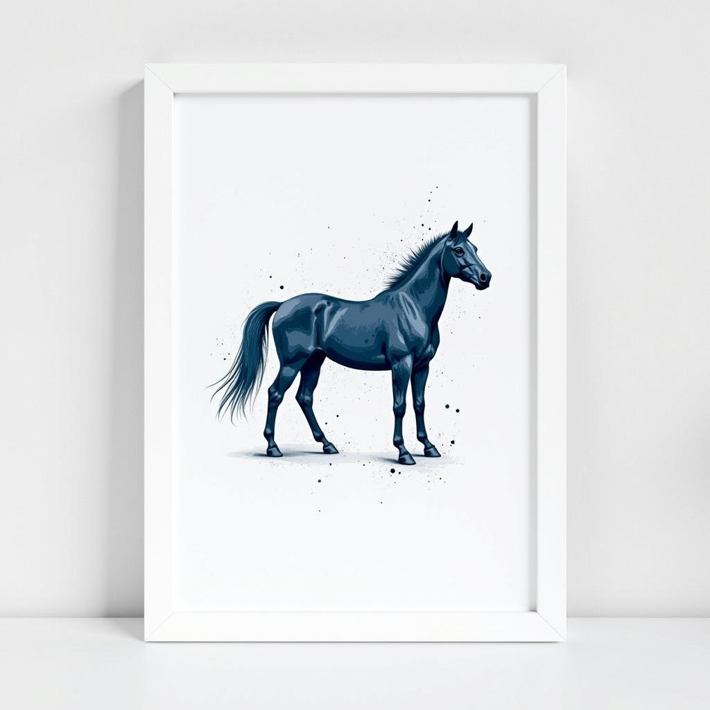 Modern Horse Art Framed Print