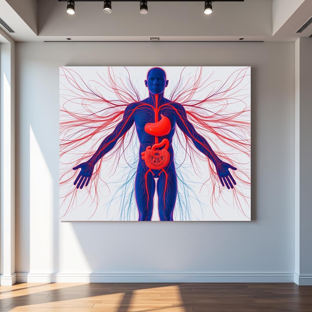 Modern Human Anatomy Digital Art