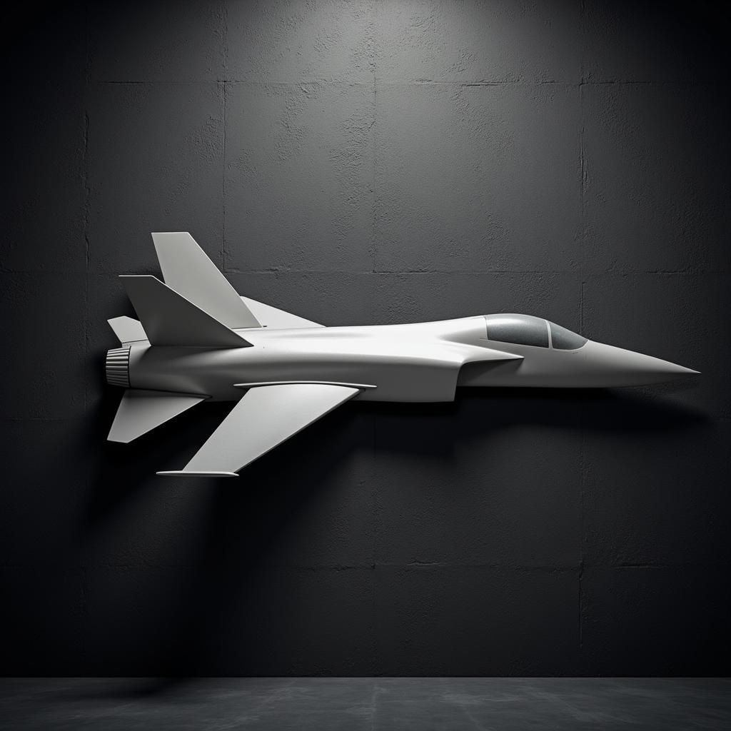 Modern Jet Fighter Metal Wall Art