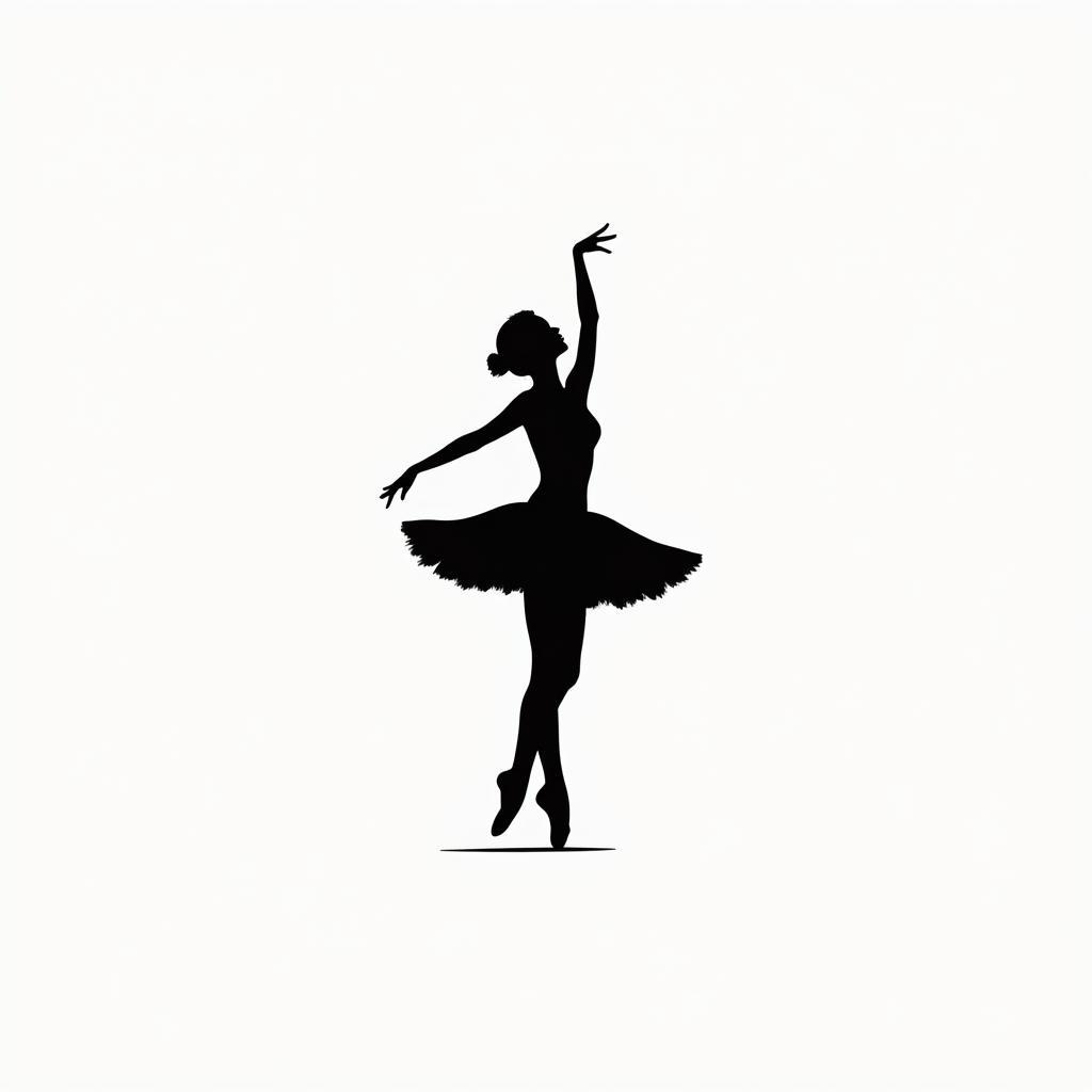 Modern Minimalist Ballerina Poster Art