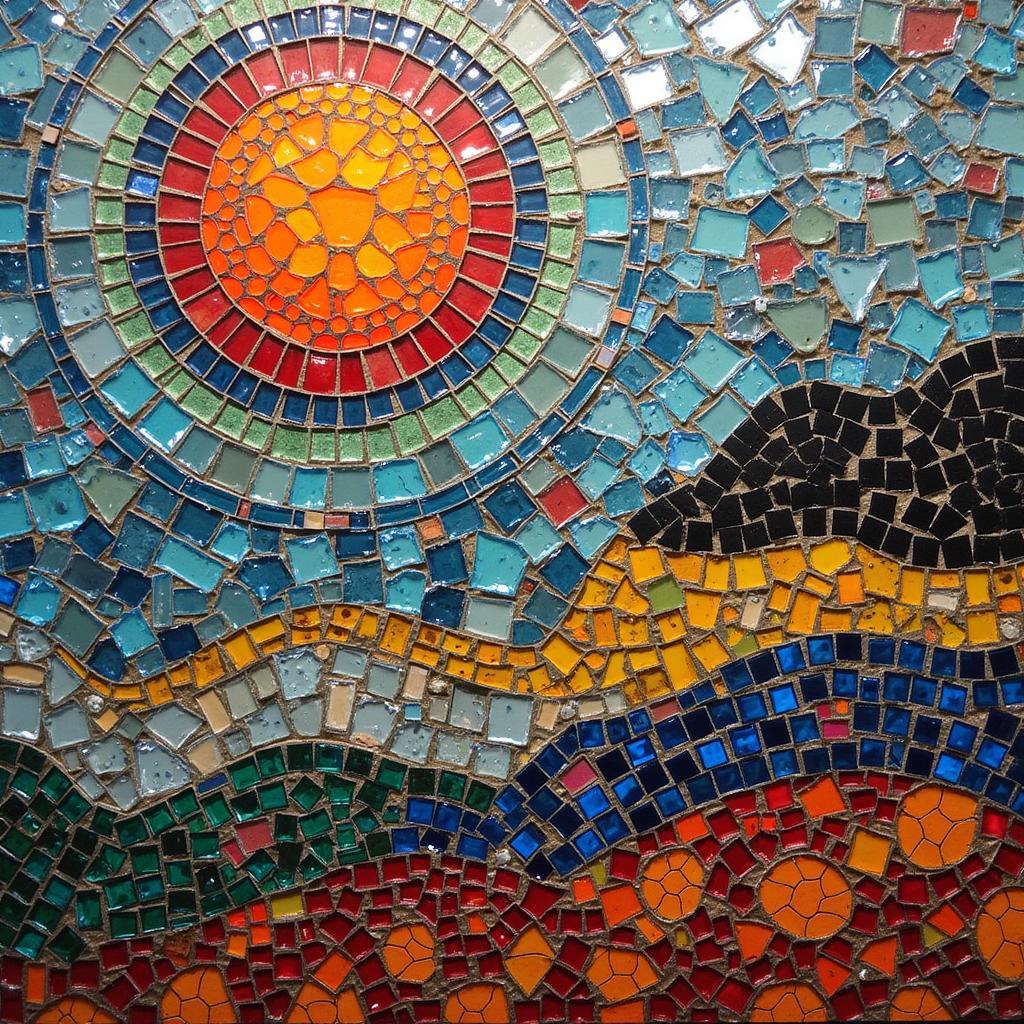 Modern Mosaic Art Abstract Design