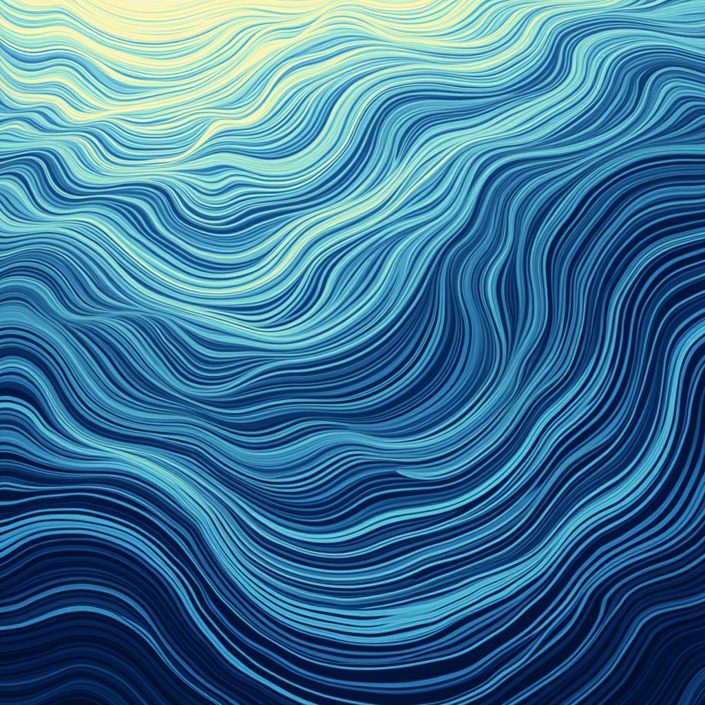 Abstract Representation of Ocean Currents