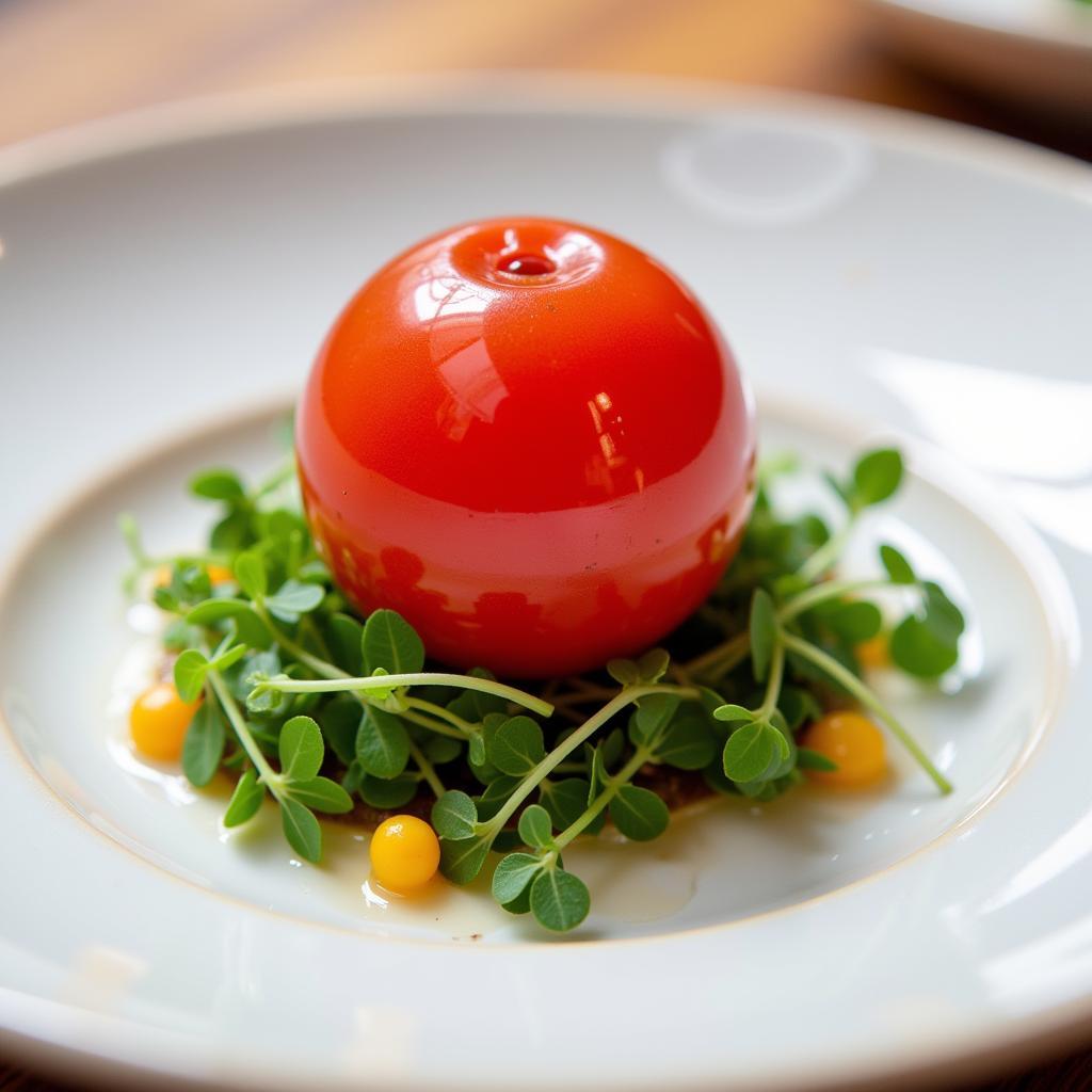 Molecular Gastronomy Tomato Sphere