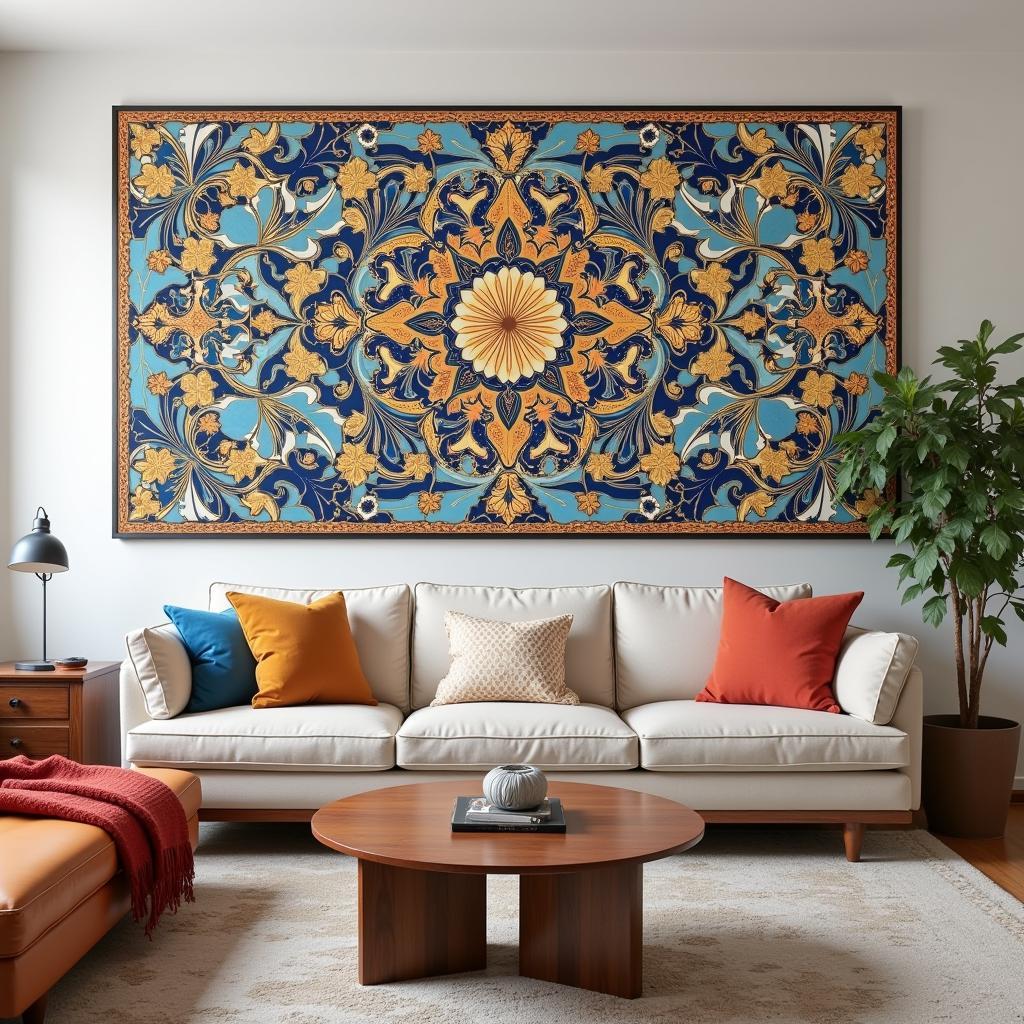 Moroccan Tile Wall Art in Interior Design