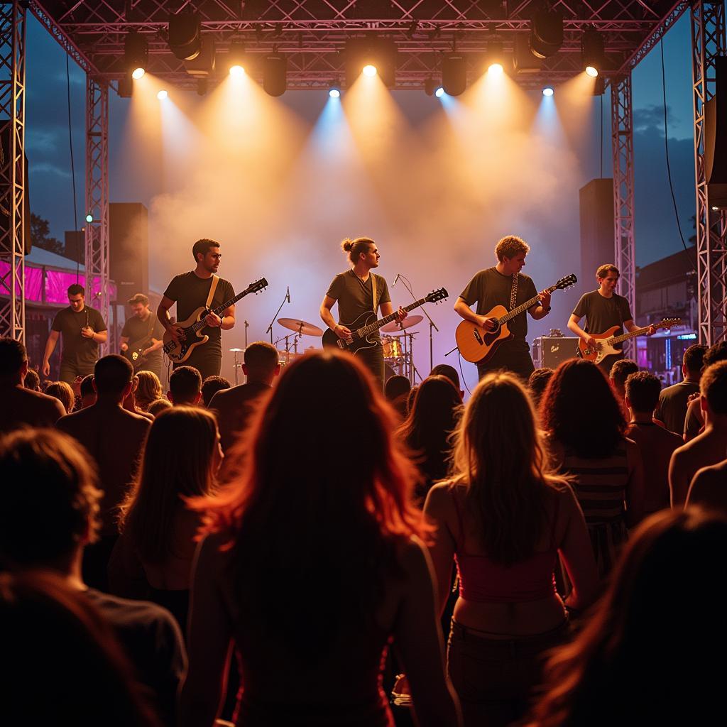 Live music performance at the Mountain View Wine and Arts Festival