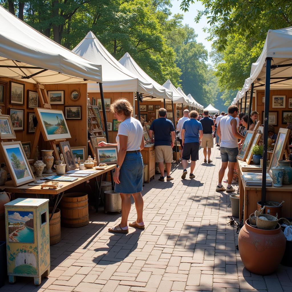 Local artists showcasing their work at the Mountain View Wine and Arts Festival