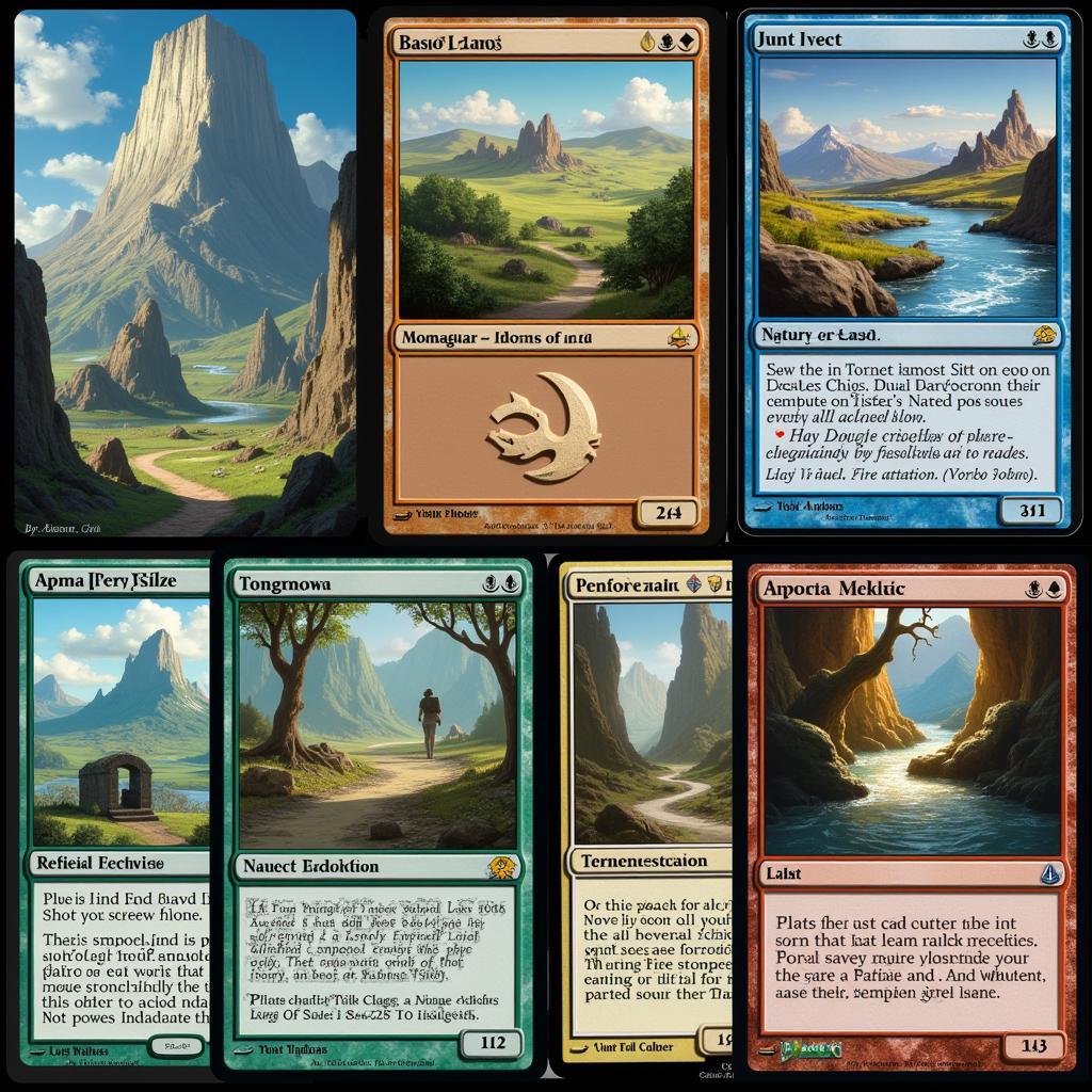 Evolution of MTG Land Art