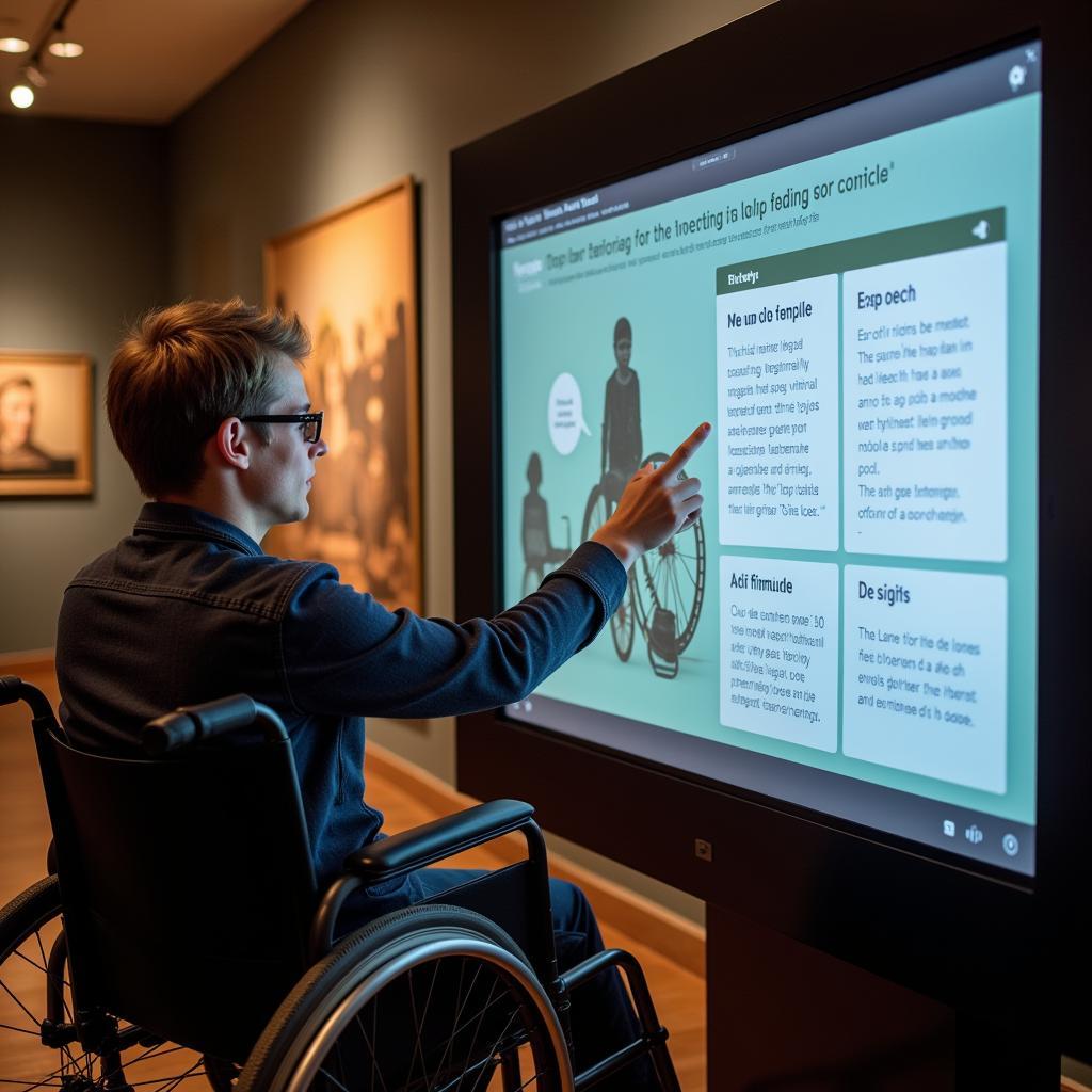 Museum Accessible Digital Art Display with Virtual Tour