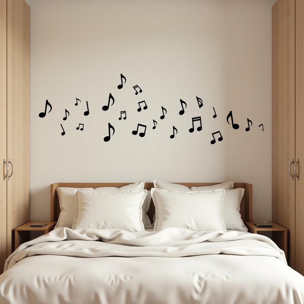 Music Wall Art Stickers Bedroom Ideas