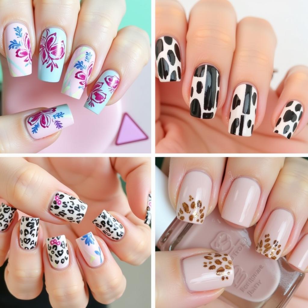 Nail Art Designs: Floral, Geometric, Animal Prints