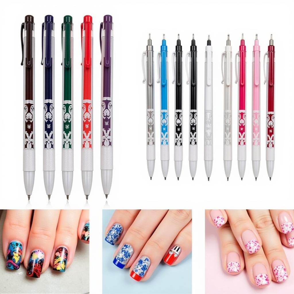 Variety of Nail Art Pen Sets and Designs