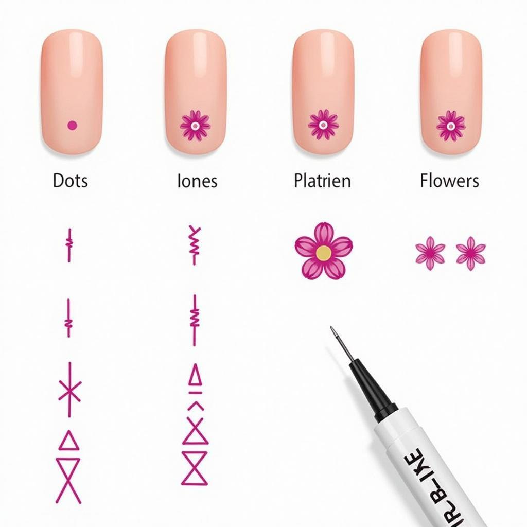 Various Nail Art Pen Techniques