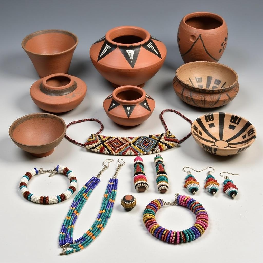 Native American Pottery and Beadwork