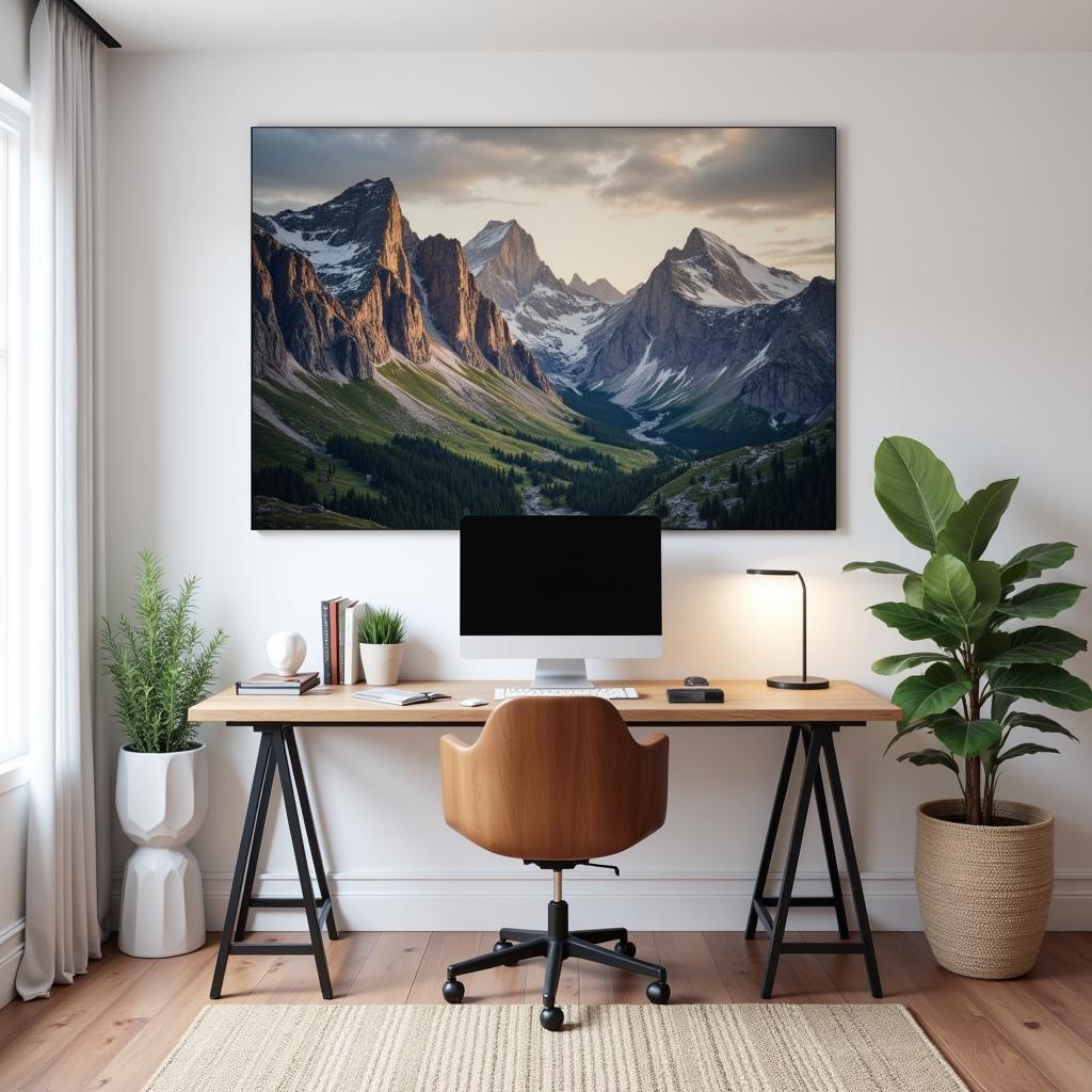 Natural Elements Wall Art in an Office Setting