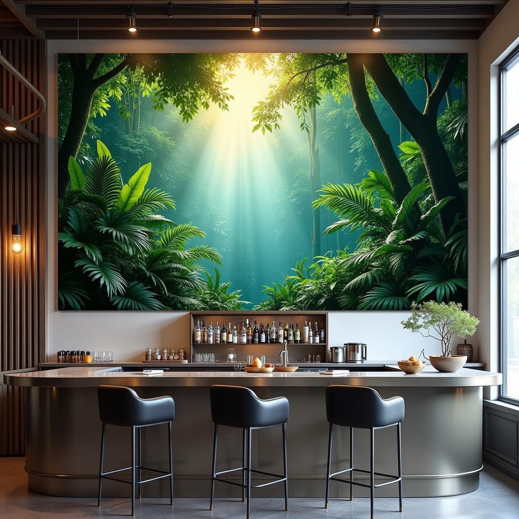 Nature-Inspired Bar Wall Art: Bring the Outdoors In