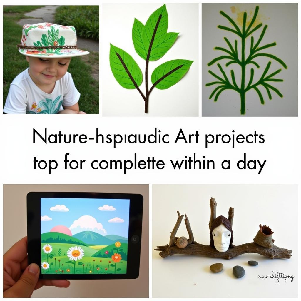 Nature-Inspired One Day Art Projects using Various Mediums