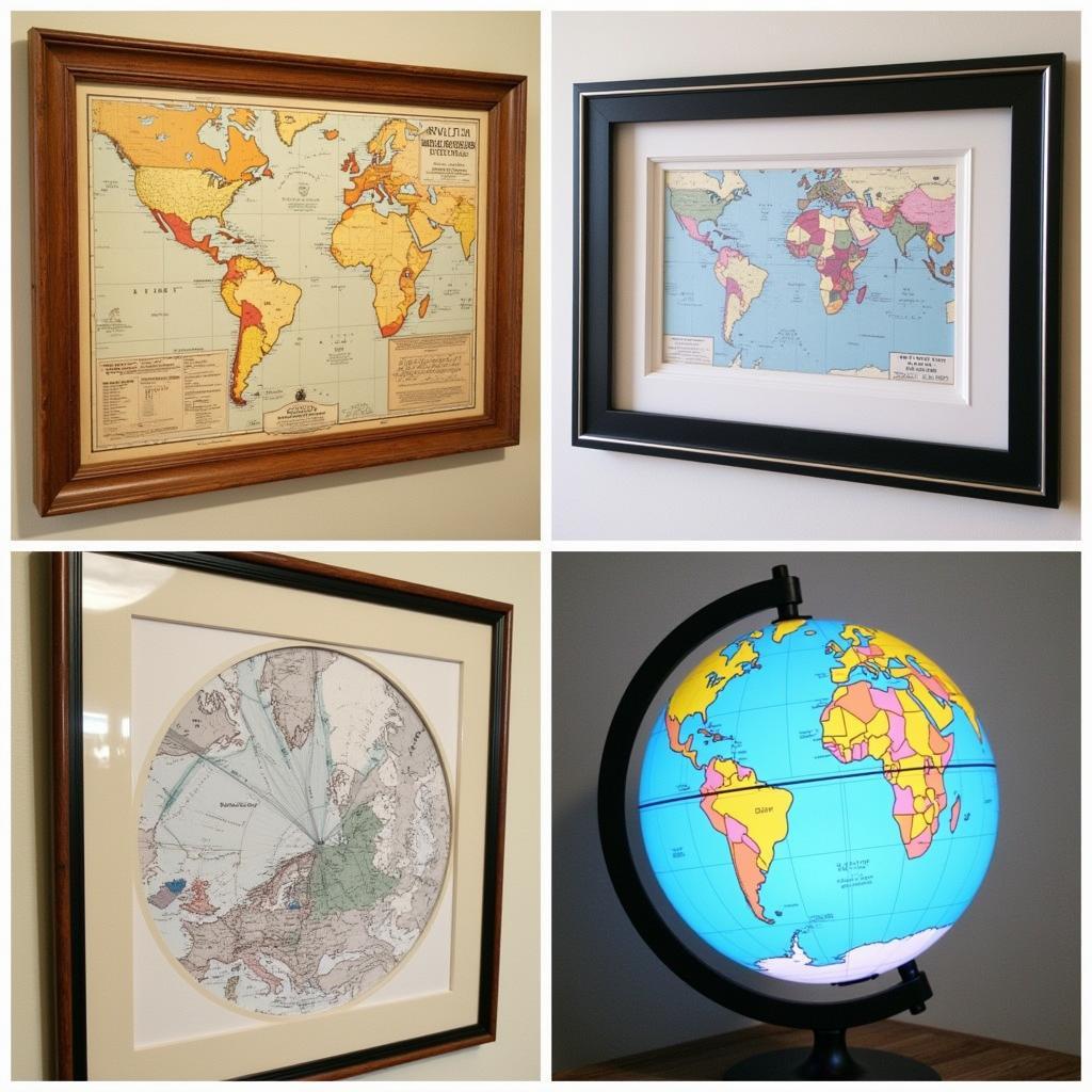 Various Nautical Chart Art Styles