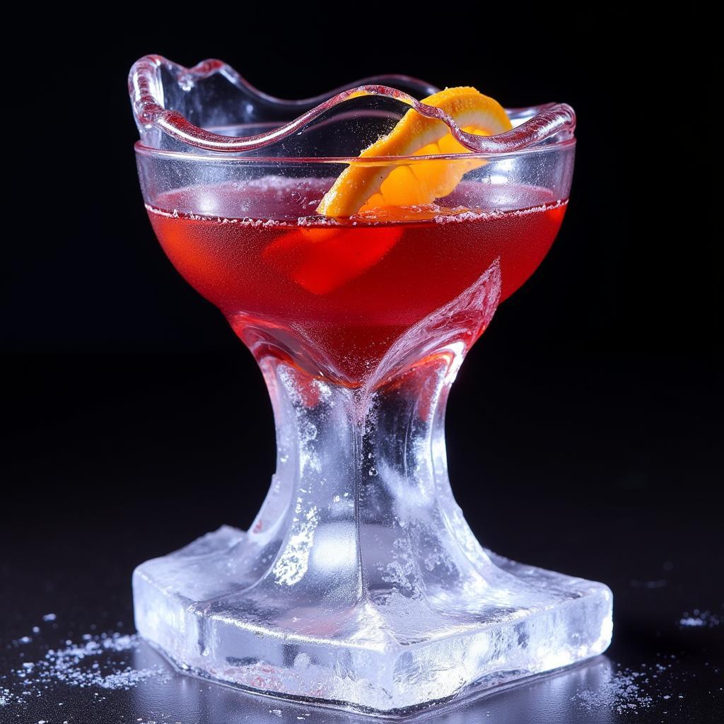 Negroni Ice Sculpture Art