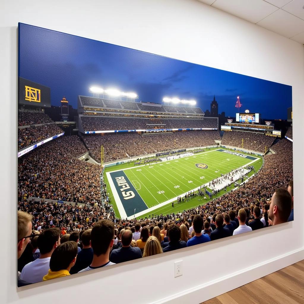 Notre Dame Football Stadium Wall Art