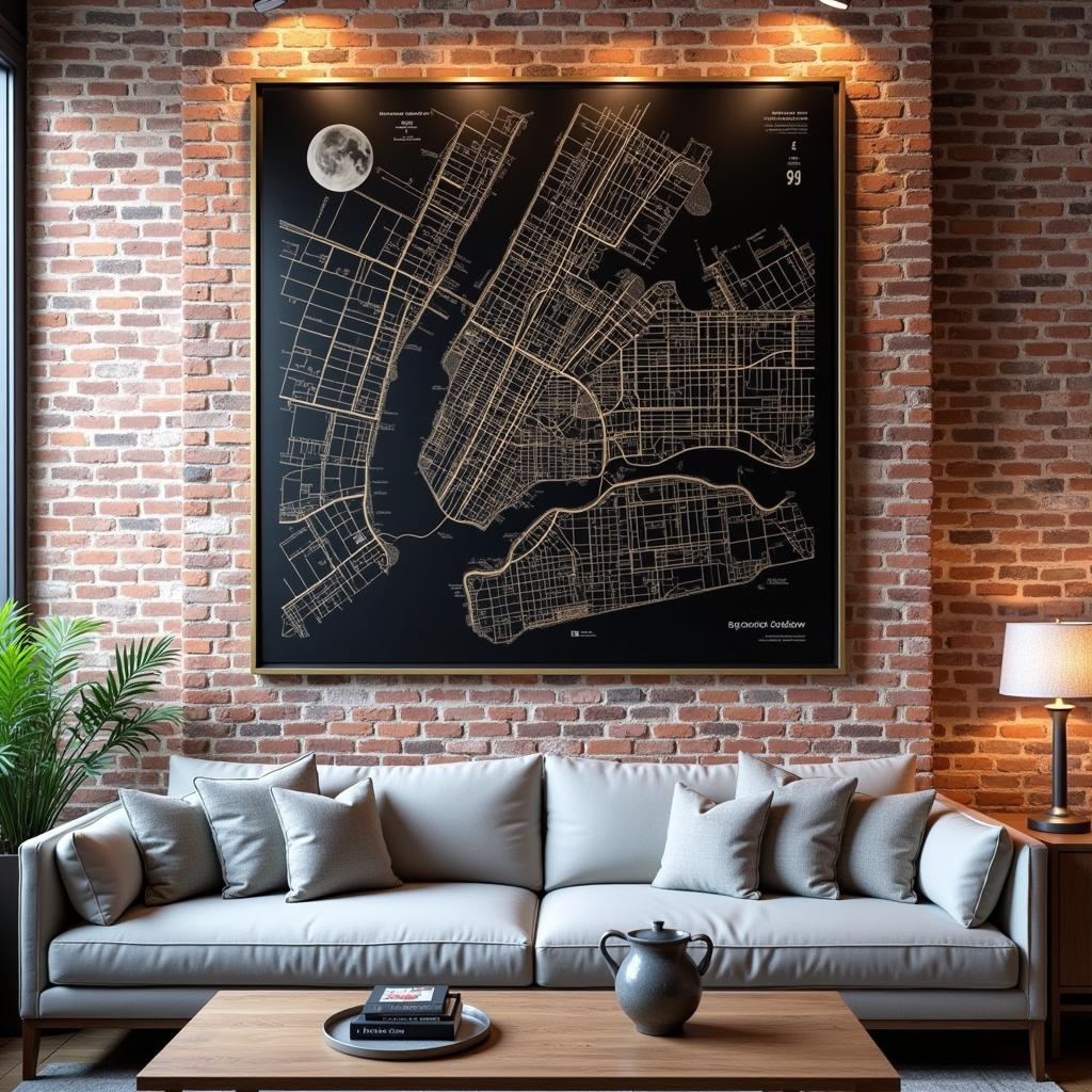 NYC Subway Map Metal Wall Art