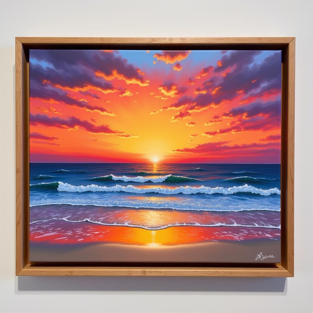 OBX Beach Sunset Wall Art