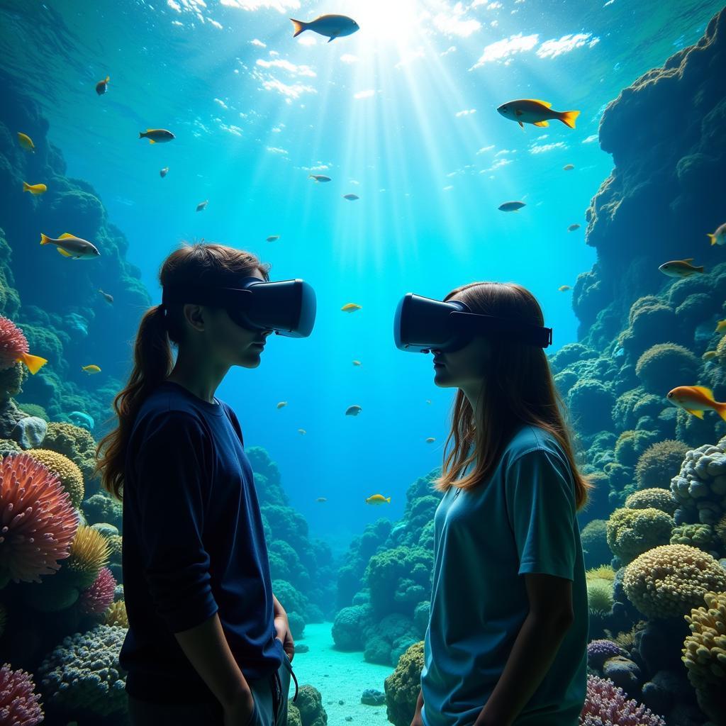 Immersive Virtual Reality Experience of a Coral Reef