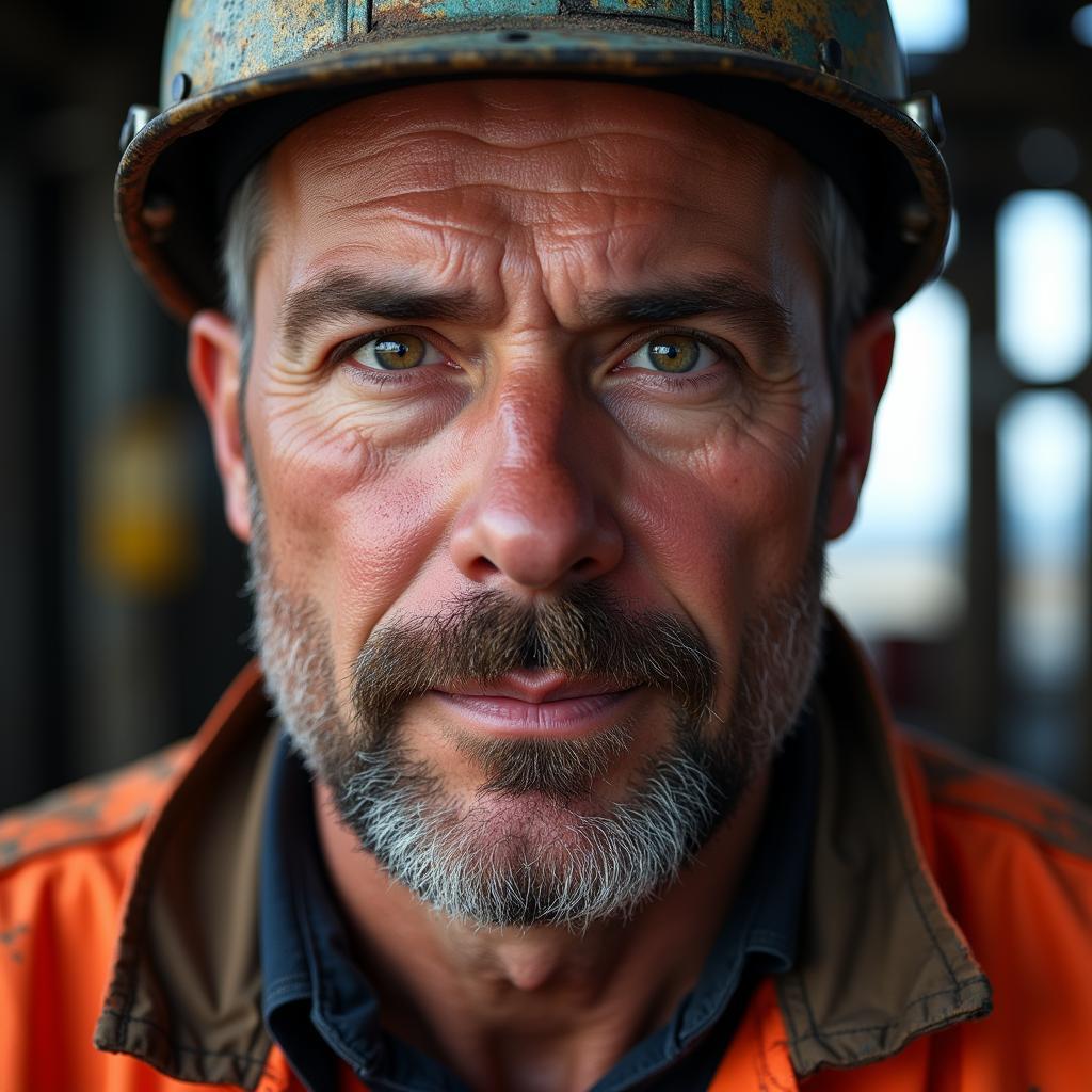 Portrait of an Oil Rig Worker