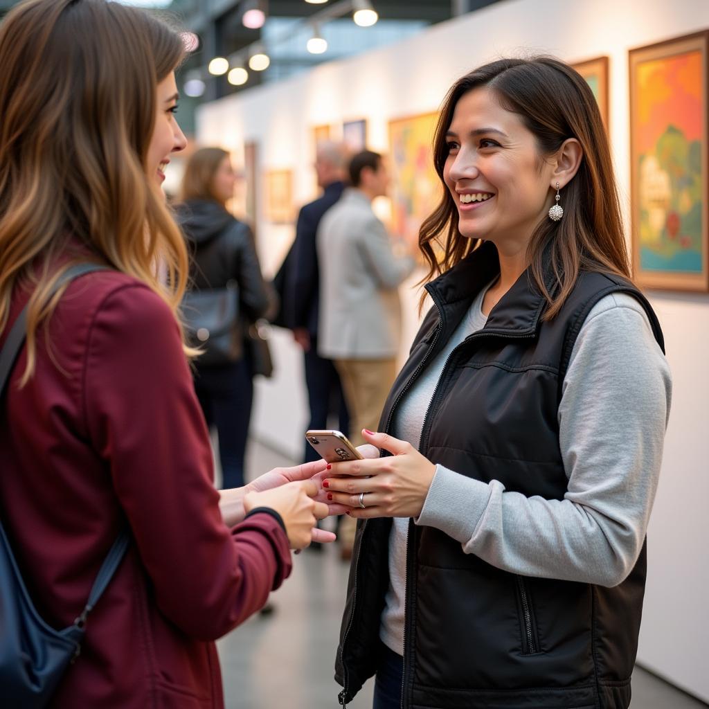 Artist Interaction at the Olathe Art Fair