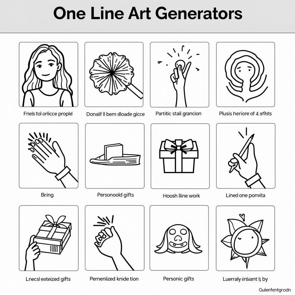 One Line Art Generator Applications Showcase