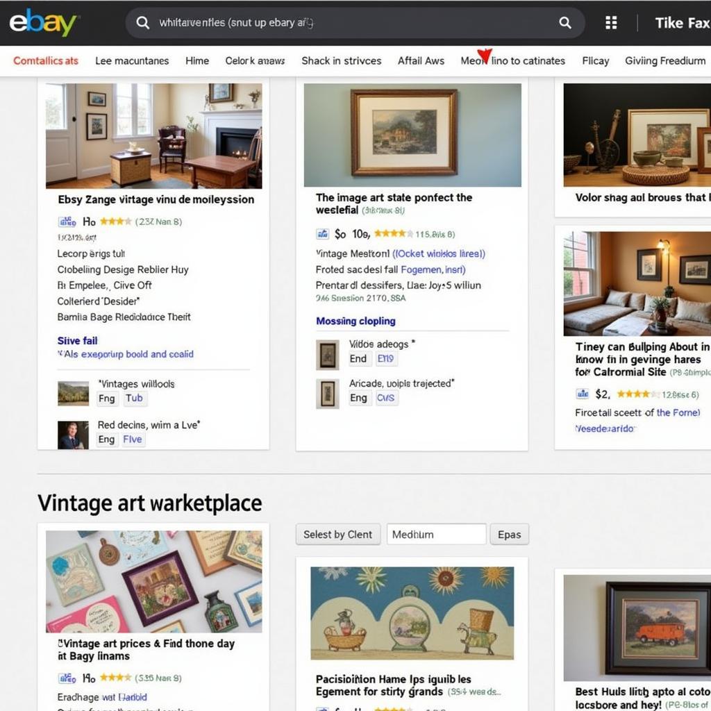 Exploring Online Marketplaces for Vintage Art