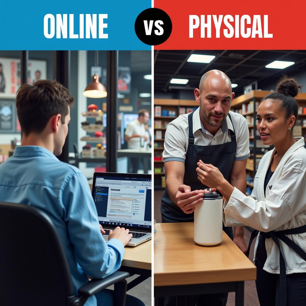 Comparing Online and Physical Martial Arts Stores