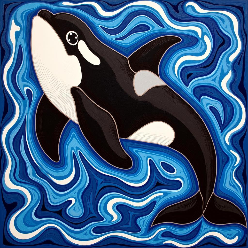 Orca Native Art Painting