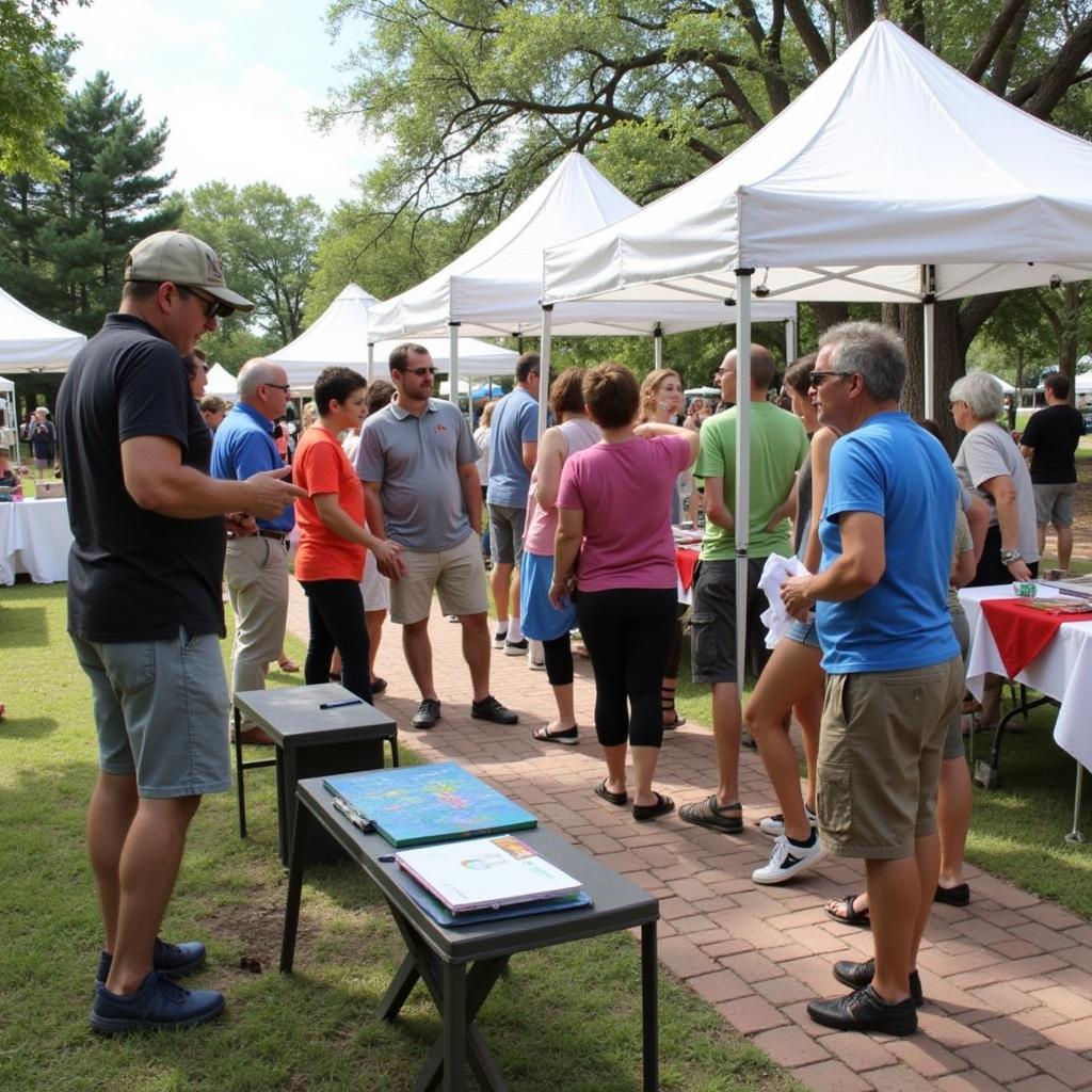 Artist Interaction at Ormond Beach Art in the Park