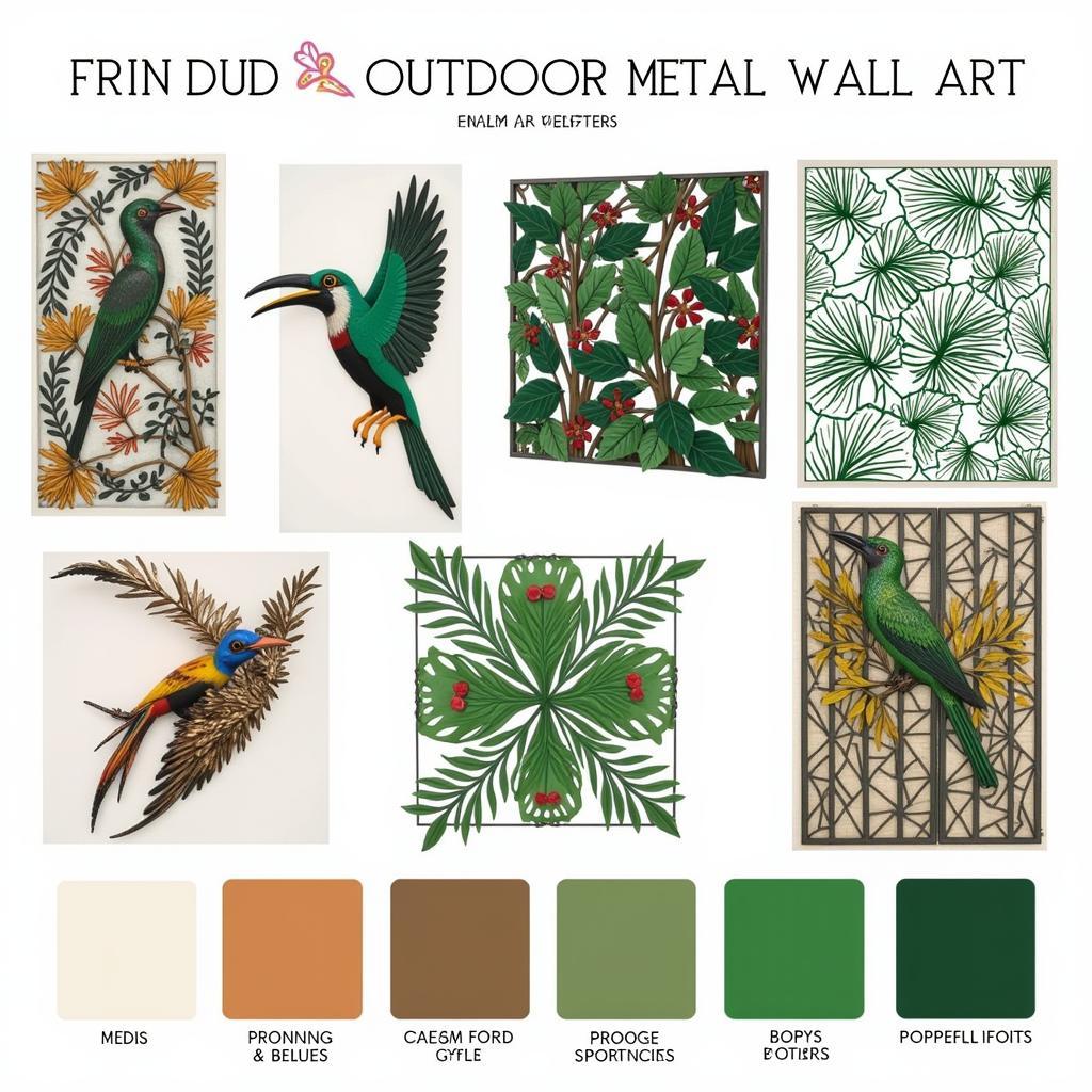 Outdoor Metal Wall Art Design Ideas