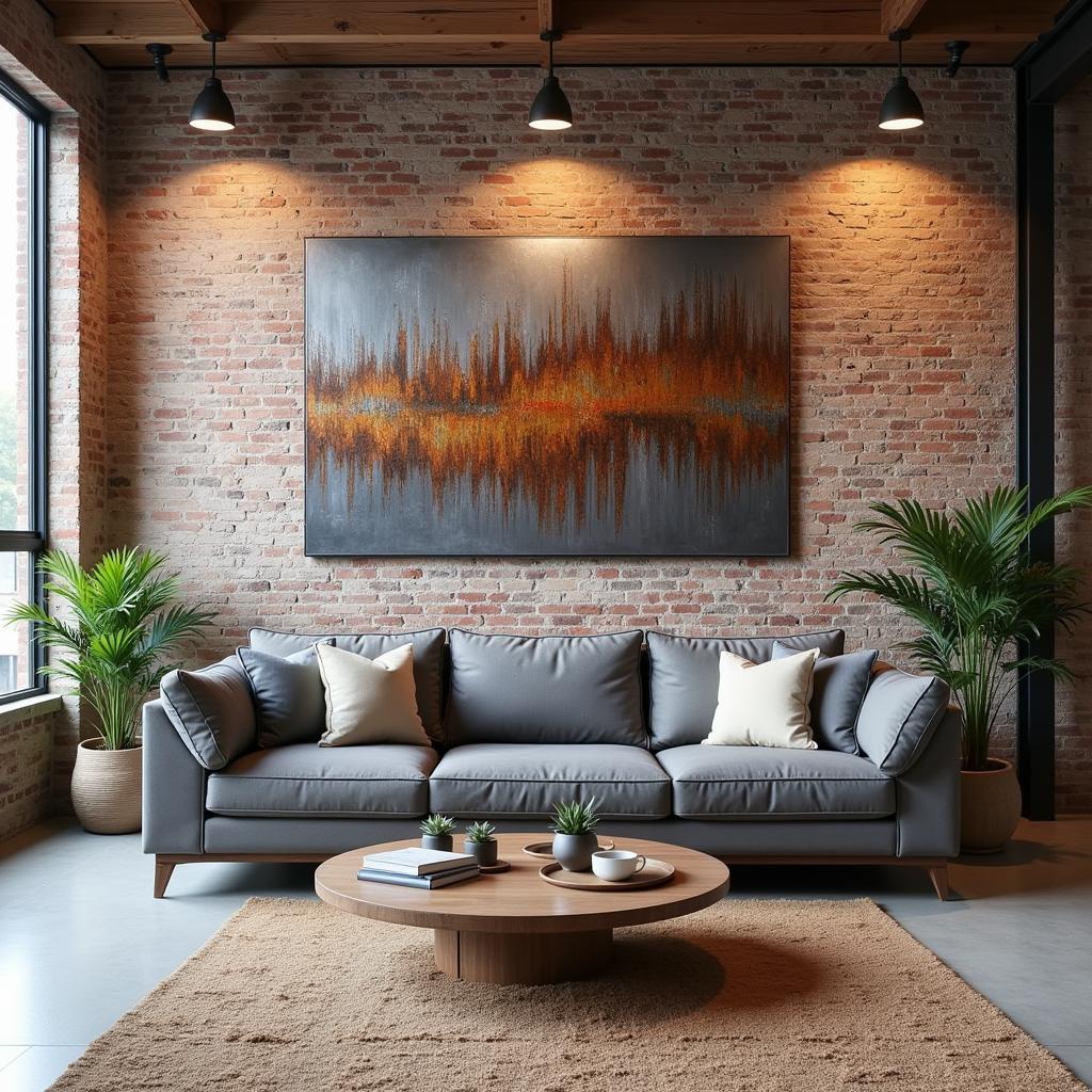 Oversized Industrial Modern Wall Art