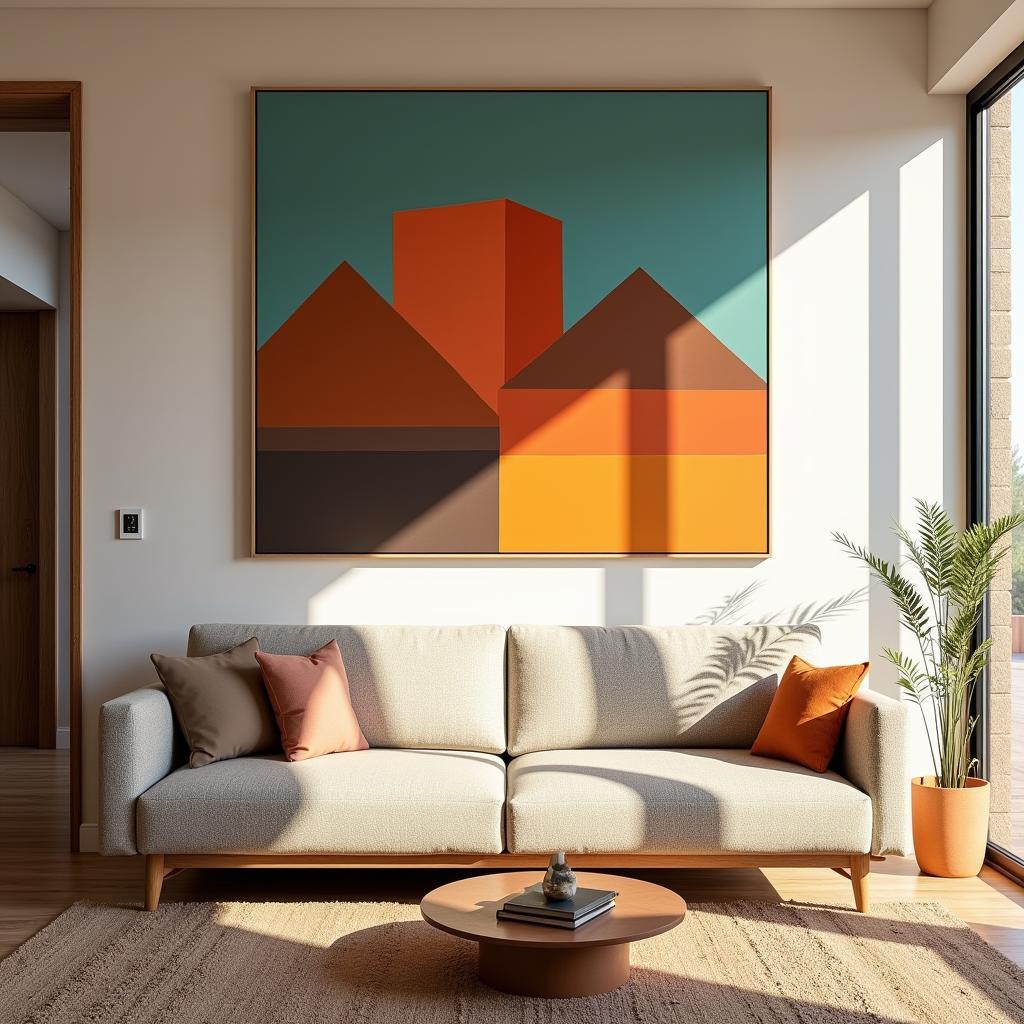 Mid-Century Modern Wall Art in a Palm Springs Home